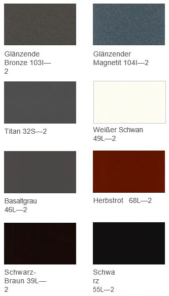 nicht Standardfarben