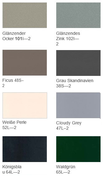 nicht Standardfarben