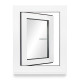 Kellerfenster PVC Dreh-Kipp 70x95 cm (BxH) 2-fach Glas DIN Rechts Dichtung schwarz