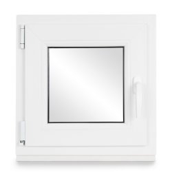 Kellerfenster PVC Dreh-Kipp 55x55 cm (BxH) 2-fach Glas...