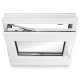 Kellerfenster PVC Dreh-Kipp 65x40 cm (BxH) 2-fach Glas DIN Links Dichtung schwarz