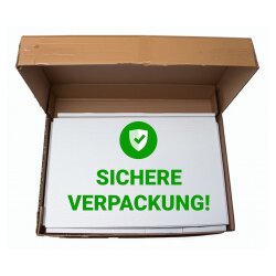 Konfigurator Dreh/Kippfenster Farbe weiß. Profil 60 mm.Schwarze Dichtungen. Breiten 50-120 cm