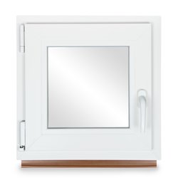 Kellerfenster PVC Dreh-Kipp 50x50 cm (BxH) 2-fach Glas...