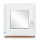 Kellerfenster PVC Dreh-Kipp 50x50 cm (BxH) 2-fach Glas DIN Links Dichtung grau
