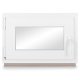Kellerfenster Kunststoff weiß Dreh-Kipp 70x50 cm(BxH) DIN Links 2 -fach Glas Dichtung Grau