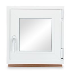 Kellerfenster PVC Dreh-Kipp 50x75 cm (BxH) 3-fach Glas DIN Rechts Dichtung grau