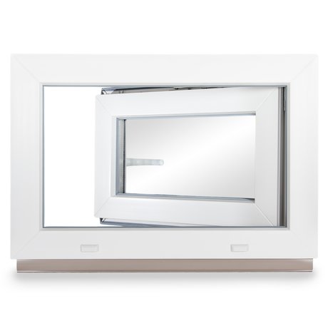Kellerfenster Kunststoff Dreh Kipp 2-Fach Links BxH 90x60 cm 900x600 mm 