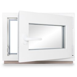 Kellerfenster Kunststoff weiß 110x55 (BxH)...