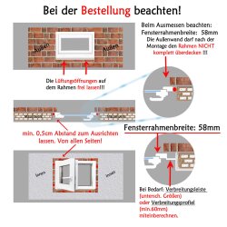 Fenster Kunststoff Dreh-Kipp schwarze Glasdichtungen Breiten ab 40 -120 cm Bestellung