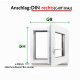 Fenster Kunststoff Dreh-Kipp schwarze Glasdichtungen Breiten ab 40 -120 cm Bestellung