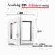 Fenster Kunststoff Dreh-Kipp schwarze Glasdichtungen Breiten ab 40 -120 cm Bestellung