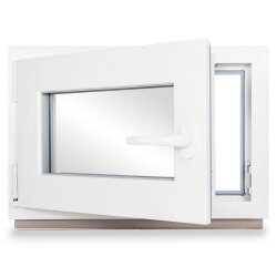 Kellerfenster Kunststoff weiß 110x80 (BxH)...