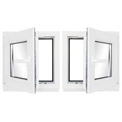 Fenster Kunststoff Milchglas für Keller Garage...