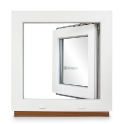 Kellerfenster Kunststoff weiß Dreh-Kipp 70x80 cm(BxH) DIN Rechts 3 -fach Glas Dichtung Grau