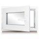 Kellerfenster Kunststoff weiß Dreh-Kipp 115x65 cm(BxH) DIN Links 2 -fach Glas Dichtung Grau
