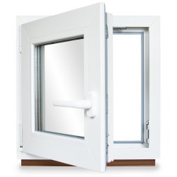 Kellerfenster Kunststoff weiß Dreh-Kipp 95x95...