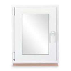Kellerfenster Kunststoff weiß Dreh-Kipp 95x100 cm(BxH) DIN Links 3 -fach Glas Dichtung Grau