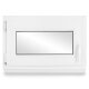 Kellerfenster Kunststoff weiß Dreh-Kipp 40x50 cm(BxH) DIN Links 2 -fach Glas Dichtung Schwarz