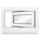 Kellerfenster Kunststoff weiß Dreh-Kipp 40x50 cm(BxH) DIN Links 2 -fach Glas Dichtung Schwarz