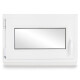 Kellerfenster Kunststoff weiß Dreh-Kipp 40x50 cm(BxH) DIN Links 3 -fach Glas Dichtung Schwarz