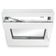 Kellerfenster Kunststoff weiß Dreh-Kipp 40x50 cm(BxH) DIN Links 3 -fach Glas Dichtung Schwarz